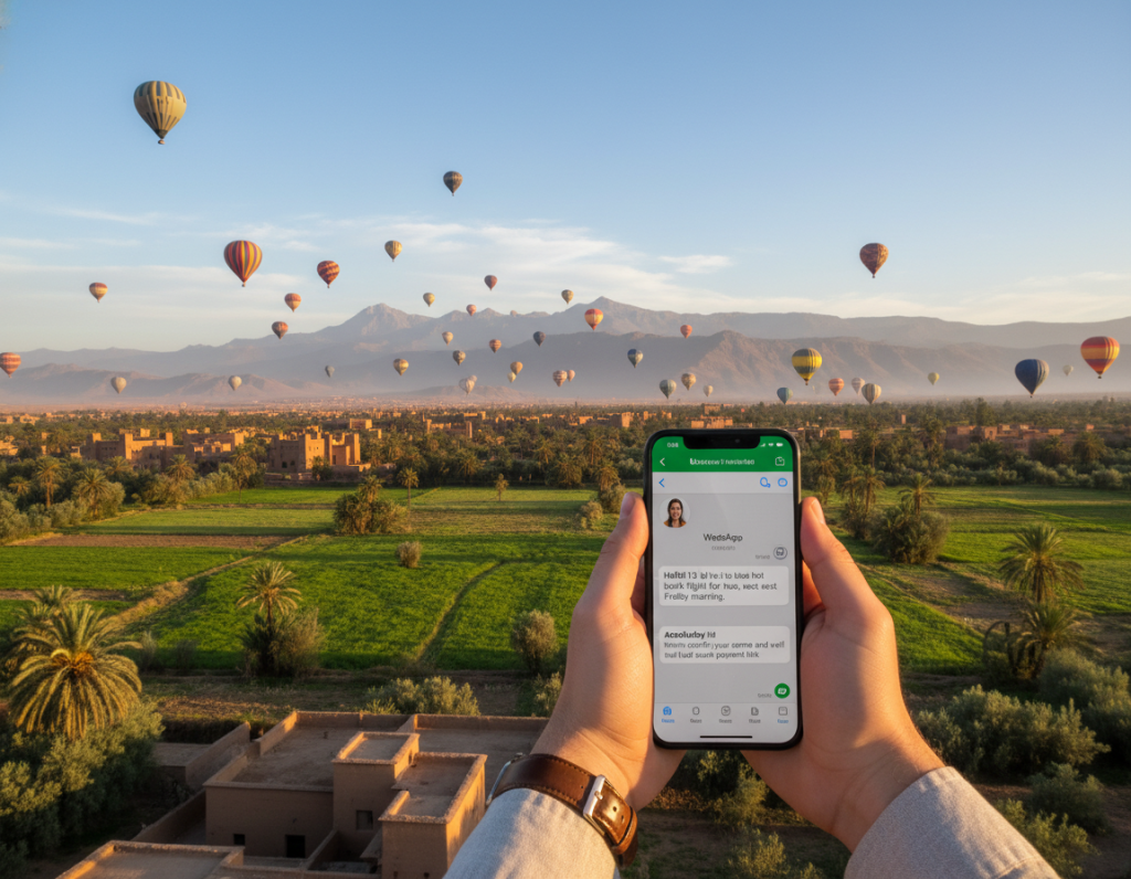 Easy booking for hot air balloon flight