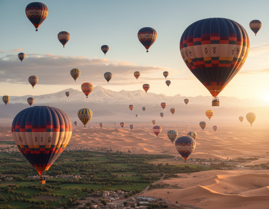 Experience hot air balloon ride in Morocco Experience hot air balloon ride in Morocco