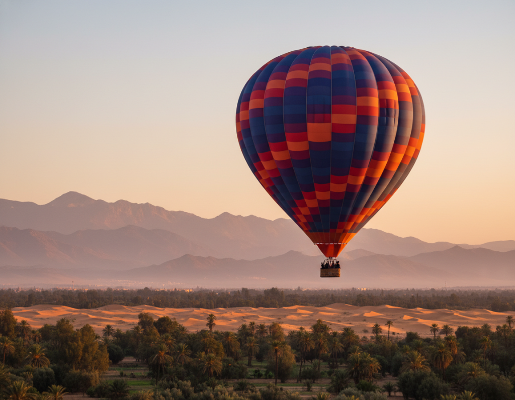 Flight details for hot air balloon adventure