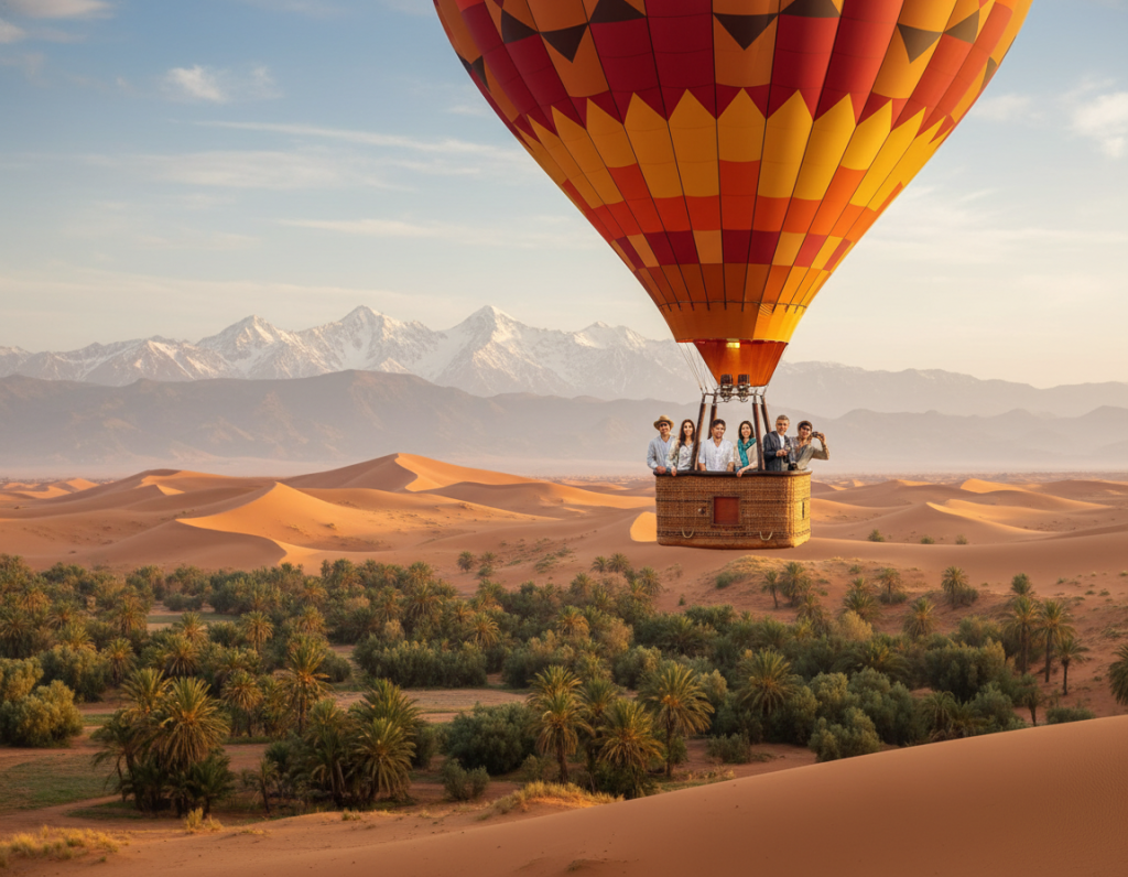 Hot air balloon flight experience in Morocco