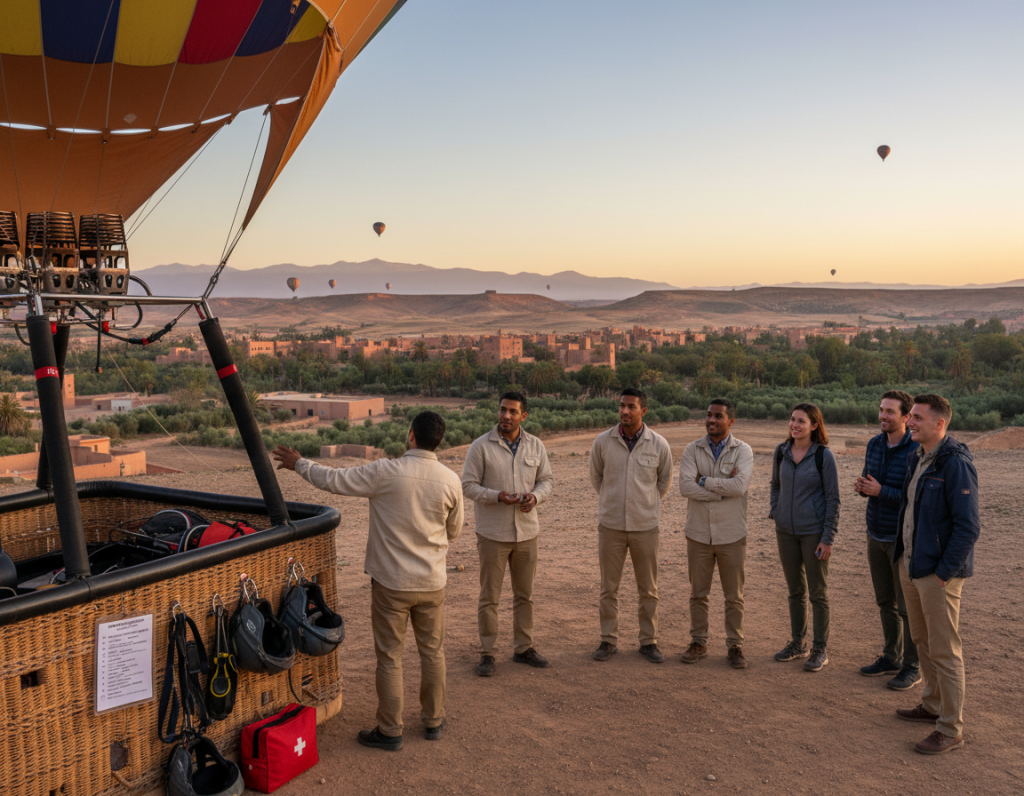 Safety measures for hot air balloon flights