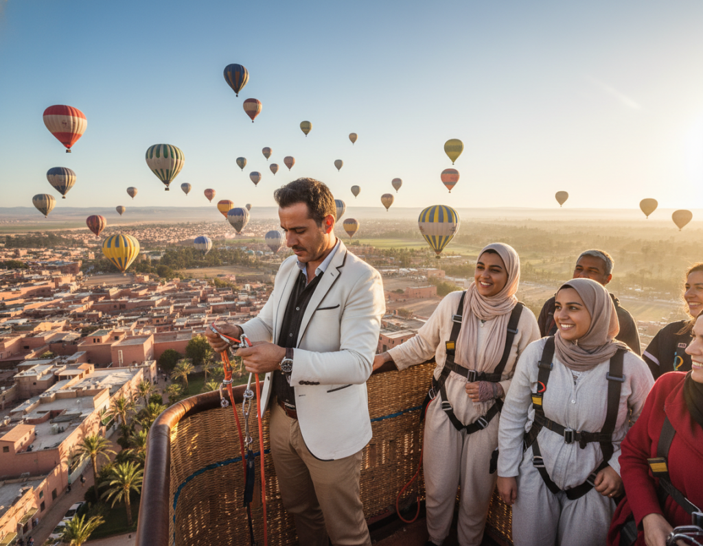 Safety measures in hot air balloon flights