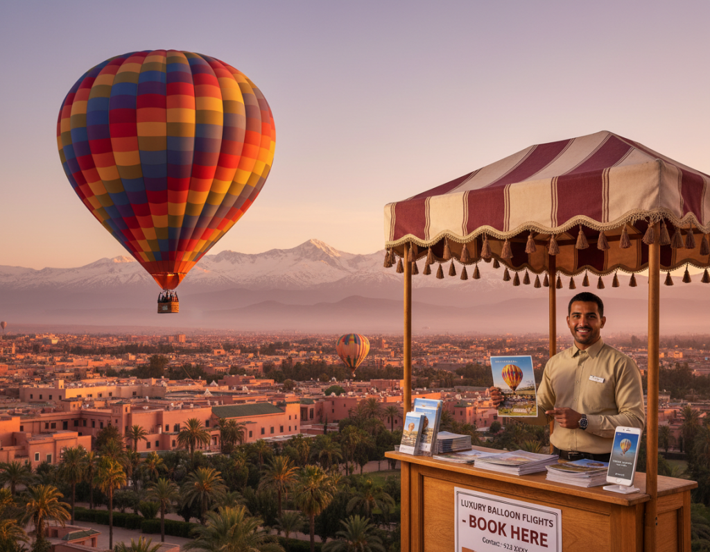 booking hot air balloon flight contact