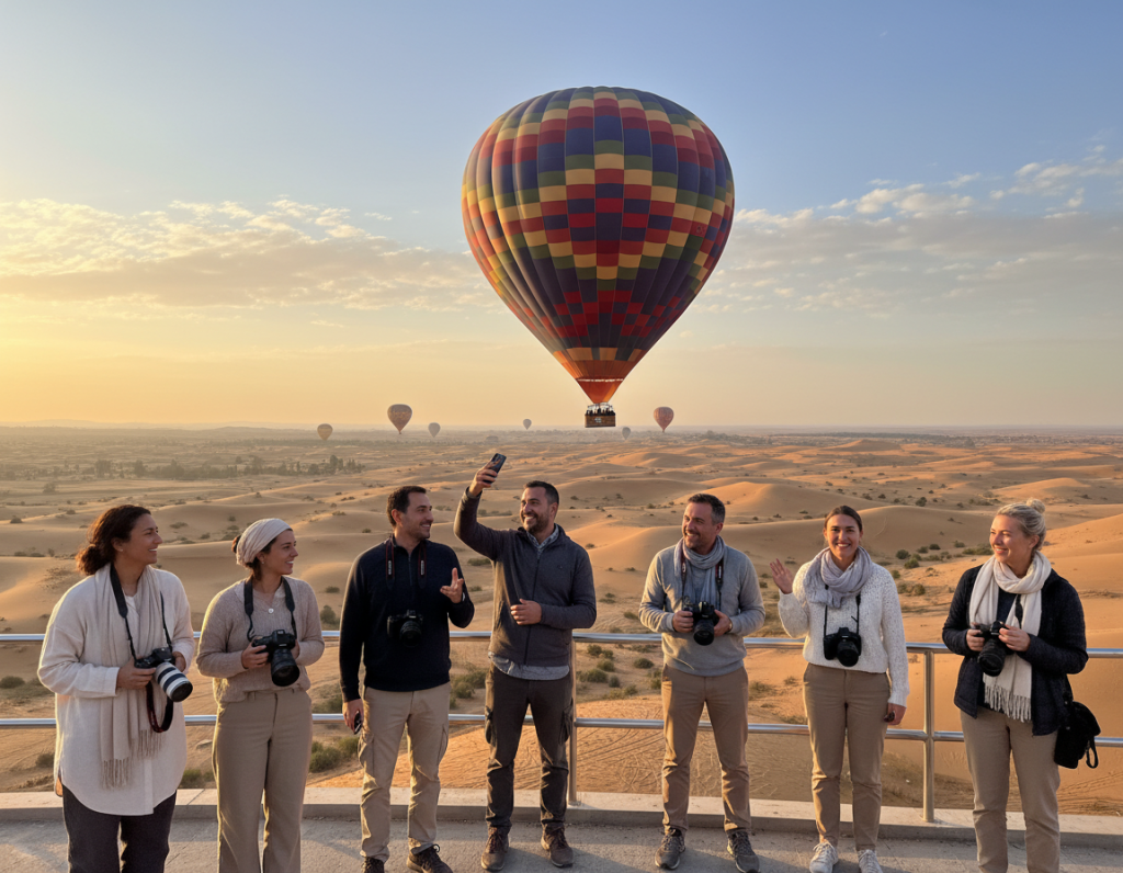 customer experiences in hot air balloon flight