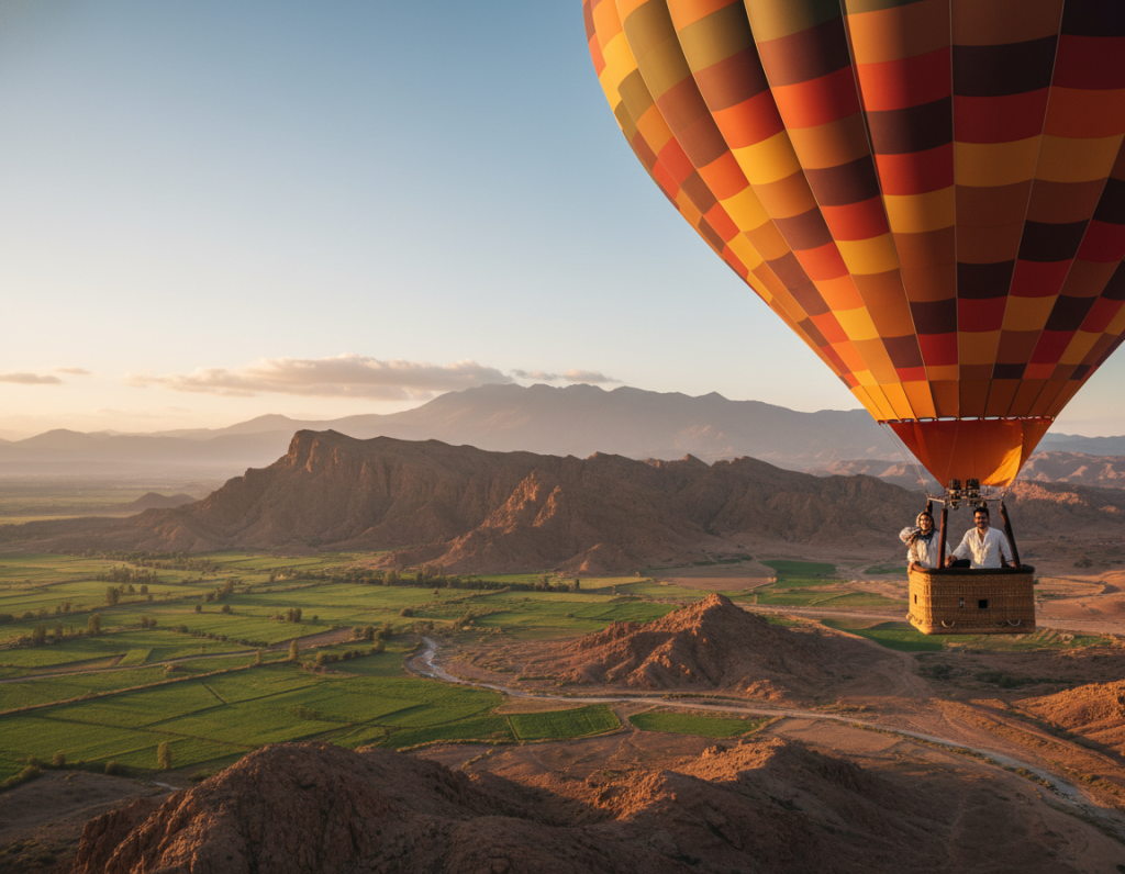 hot air balloon experience in Morocco