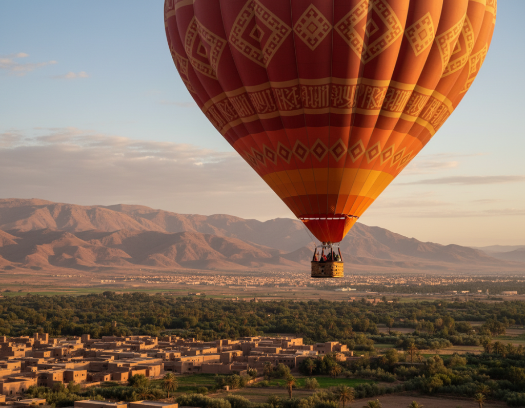 hot air balloon experience in Morocco
