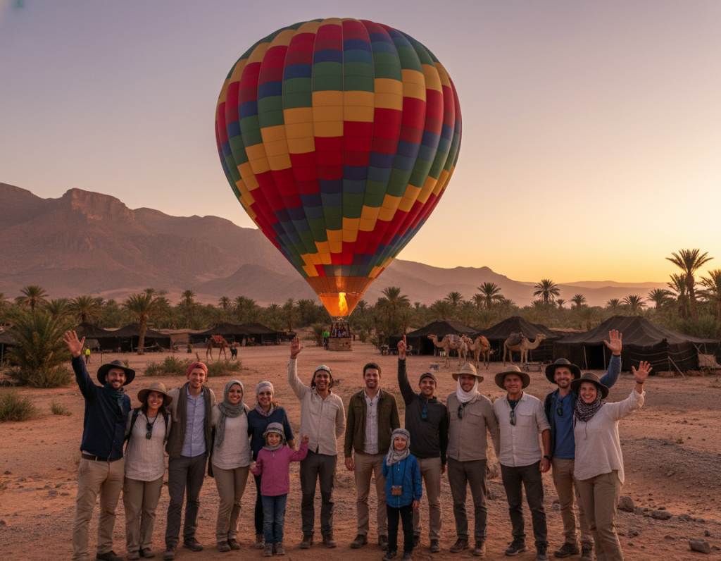 hot air balloon flight experience in Morocco