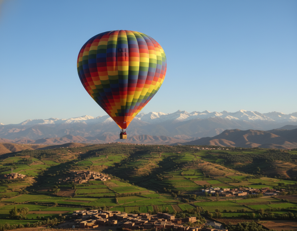 hot air balloon ride over the landscape hot air balloon ride over the landscape
