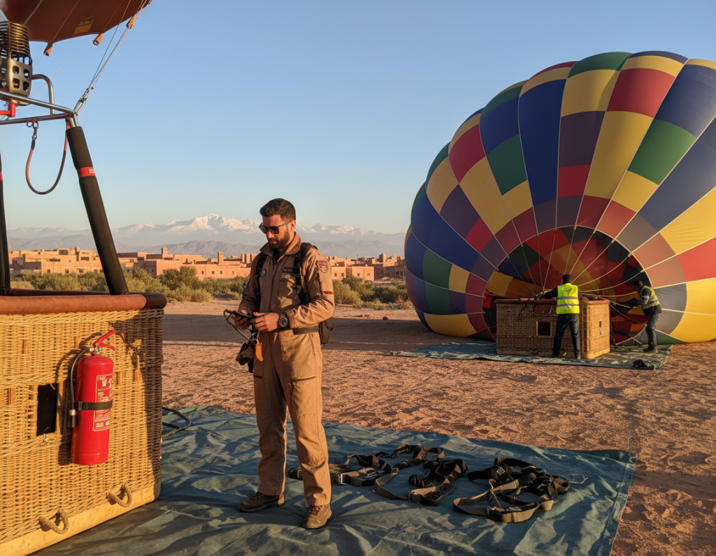 pre-flight safety standards hot air balloon