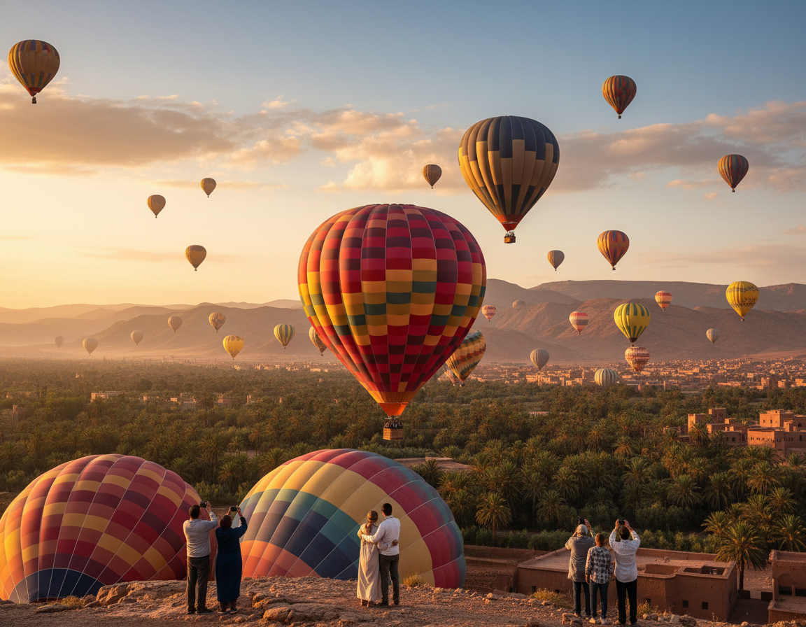 sunrise hot air balloon Marrakech